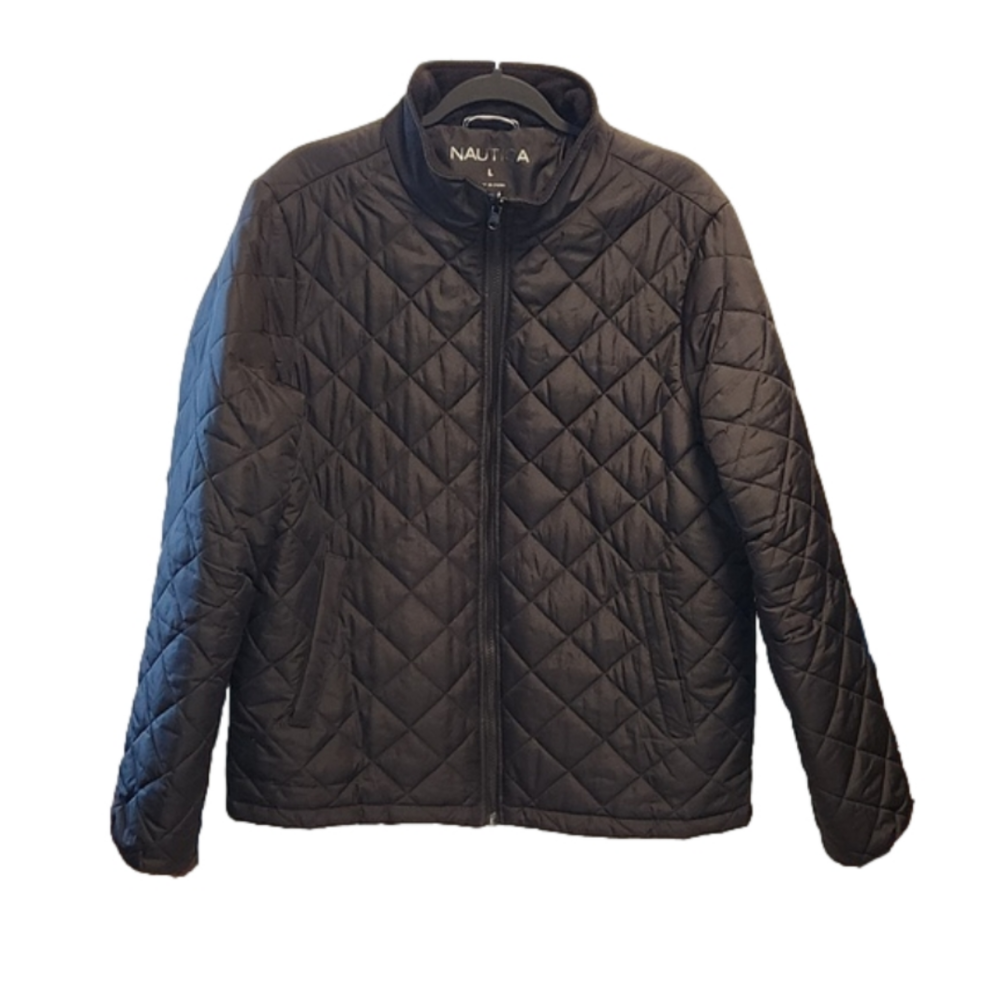Nautica lightweight quilted water resistant, wind resistant zip-up jacket